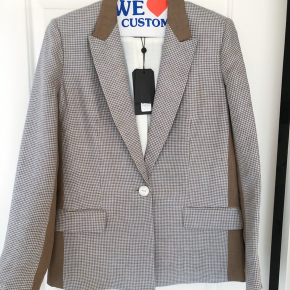 BWT Rag and Bone Elizabeth Linen Blazer size6 - Picture 2 of 5
